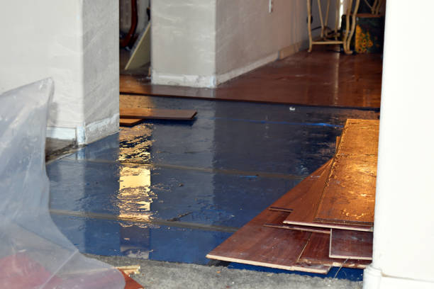 Professional Storm Water Damage Restoration technician working in Hurley, NM